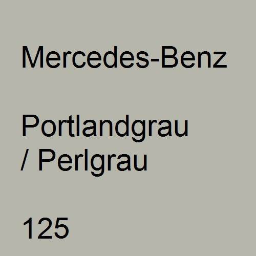 Mercedes-Benz, Portlandgrau / Perlgrau, 125.